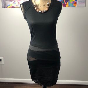 BCBG Max Azria sheer bandeau dress sz S